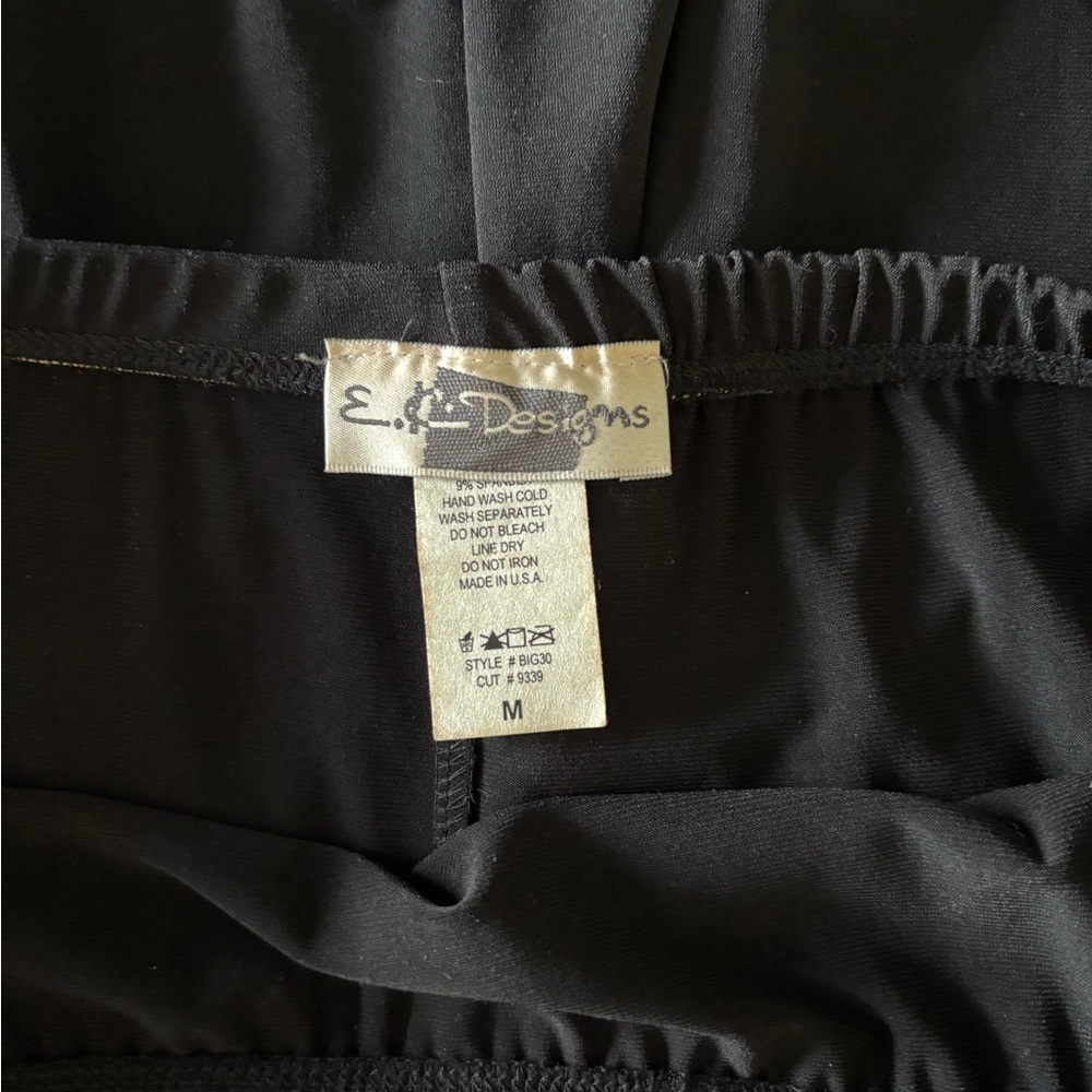 Y2K Minimalist whimsygoth Elegant Black Midi Skirt - M - Picture 7 of 7